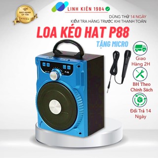   Hoả Tốc Loa Kéo Karaoke Bluetooth P88 P89 KIOMIC Âm Thanh Cực Đỉnh Loa Di Động Tiện Lợi-Tặng Micro Music Box 