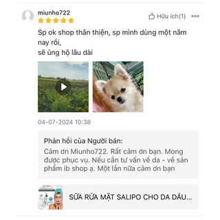 SỮA RỬA MẶT SALIPO CHO DA DẦU MỤN