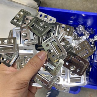GIÁ HỦY DIỆT Combo 100 cái Ke inox, kẹp nẹp liên kết tấm ốp gỗ tường, trần nhựa PVC hàng dày đẹp