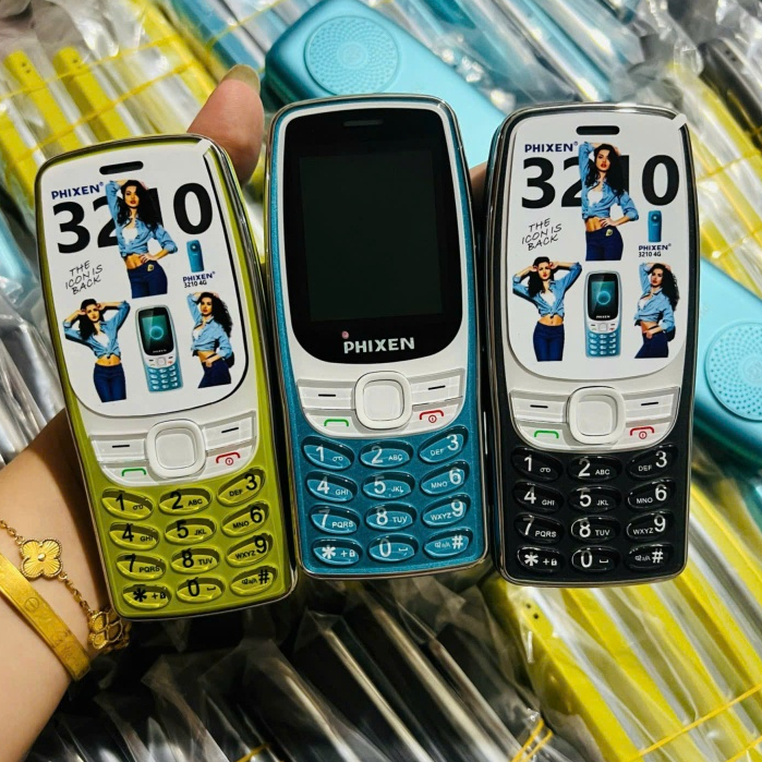 Điện thoại bàn phím 3210 2023 sóng 4G 2sim chính hãng - Màn 2.8 Pin 1450mah - Hỗ trợ đọc phím chữ to