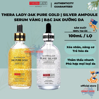 Serum Vàng 24K Thera Lady Australian 24k sáng da chuẩn Úc có mã QR check code - nguyên chất 24K chai 100ml Pure Gold