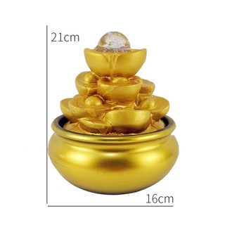 Thác nước phong thuỷ chậu vàng