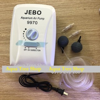 Máy sủi oxy tích điện JEBO 9970 trọn bộ đầy đủ phụ kiện