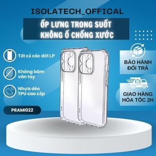 Ốp lưng trong suốt không ố chống xước - PRAMI022