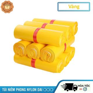   1 kg  Túi gói hàng niêm phong túi nilon PE màu Vàng lớp keo dán siêu tiện lợi hàng có sẵn nhiều size 