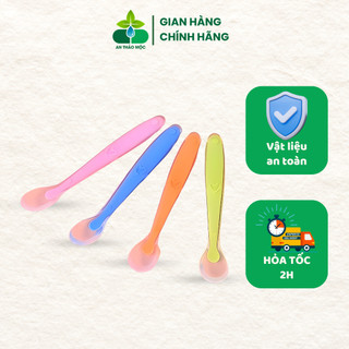 Thìa ăn dặm silicon siêu mềm cho bé tập ăn