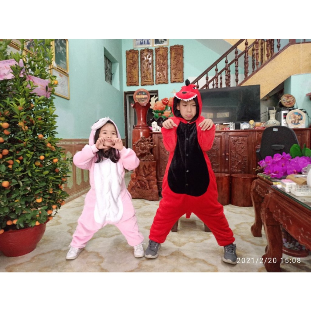 BỘ ĐỒ KHỦNG LONG ĐỎ