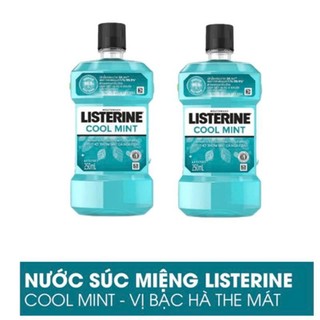 CHai to nước súc miệng  giữ hơi thở thơm mát Listerine Coolmint 750ml Thái Lan