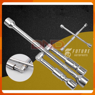  Bộ cờ lê 4 đầu gấp chéo thay lốp cờ lê đa năng tháo bánh xe hơi - Future Autoparts 