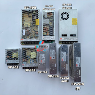 Nguồn Meanwell 5v 10a, 12A, 14A,18A, 20A, 30A, 40A tháo máy, nguyên bản chưa sửa chữa (Nguồn meanwell 5V)