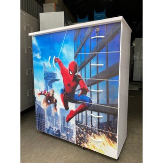 Tủ nhựa đài loan 2 cánh 5 ngăn in 3d bồ công anh mẫu mới