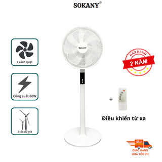 Quạt đứng điện tử có điều khiễn từ xa, hẹn giờ Mitomo FCE-60AEV, công suất 60W, động cơ dây đồng - Bảo hành 2 năm