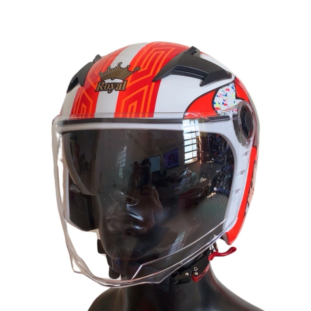 [Chính hãng] Mũ bảo hiểm ROYAL M268 Corsi 2 kính