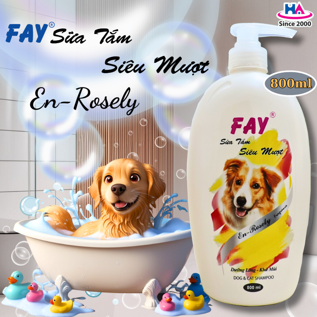 Sữa tắm FAY Siêu Mượt En-Rosely / Pleasure / Coolcheery - Chăm sóc, làm mượt, dưỡng ẩm da lông
