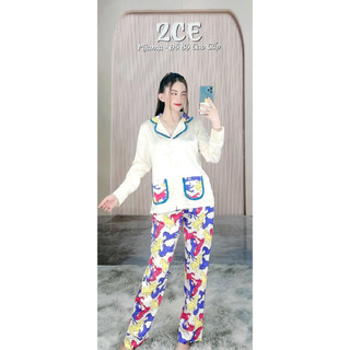 (TAY DÀI) BỘ LỤA SATIN THIẾT KẾ MẪU MỚI