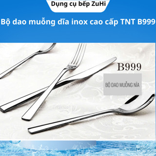 Bộ dao dĩa ăn bít tết inox cao cấp chính hãng TNT, dao muỗng nĩa ăn Beefsteak B999
