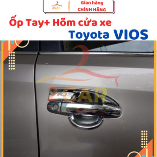 Ốp tay nắm, hõm cửa xe toyota vios 2008- 2009- 2010- 2011- 2012- 2013 mạ crom cao cấp