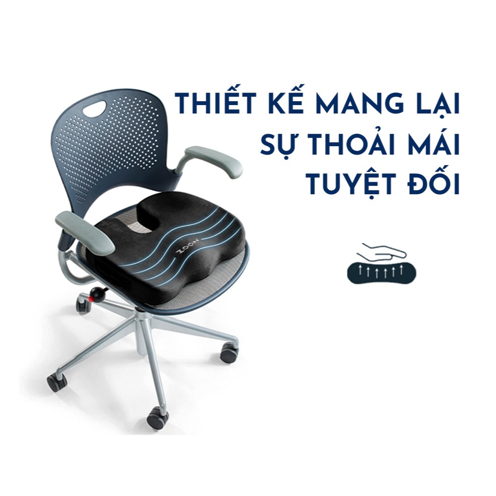 Đệm Ngồi NOOZ Foam Cao Su Non Gối Lót Ngồi Văn Phòng Chống Trĩ Giảm Đau Lưng NOOZ Home Goods Pillow | BigBuy360 - bigbuy360.vn