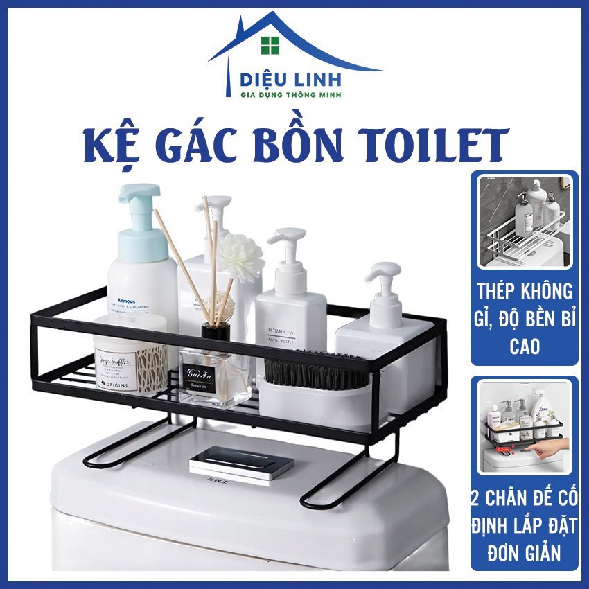Kệ Gác Bồn Toilet Có Chân, Kệ Bồn Cầu, Kệ Nhà Vệ Sinh Gác Bồn Toilet Chịu Lực 6kg Dieulinhshop