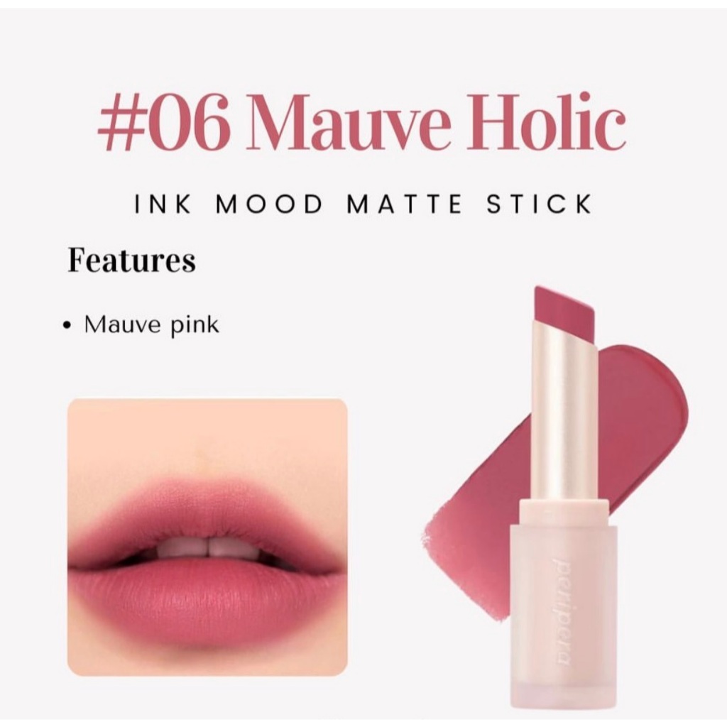 Son Thỏi Ink Peripera Mood Matte Stick 3g Màu 06 Mauve Holic