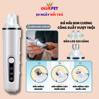 Máy mài móng cho chó mèo có đèn LED soi sáng chính hãng chuyên dụng, đầu mài kim cương siêu bền sạc USB