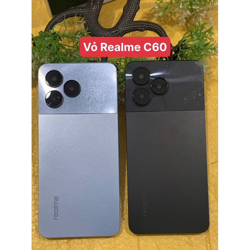Vỏ Oppo Realme C60 / Vỏ thay thế điện thoại realme c60 full bộ có luôn khay sim với kính camera sau