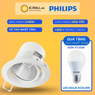 Đèn spotlight âm trần philips 7w pomeron 59776 - elmall