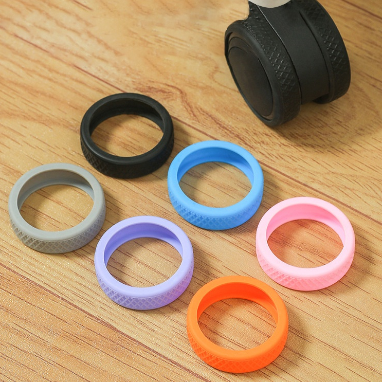 Set 8 BỌC Bánh Xe vali bằng silicone Giảm Ồn Tiện lợi