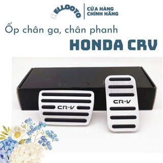 Bộ 2 Ốp Chân Ga Chân Phanh Xe Honda CRV 2017-2018 2019 2020 2021 chất liệu nhôm bọc cao su cao cấp