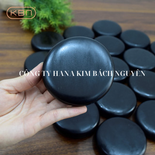 10 viên đá nóng tròn, oval giữ nóng lâu - 8x8, 6x8cm - đá nóng núi lửa bazan massage spa