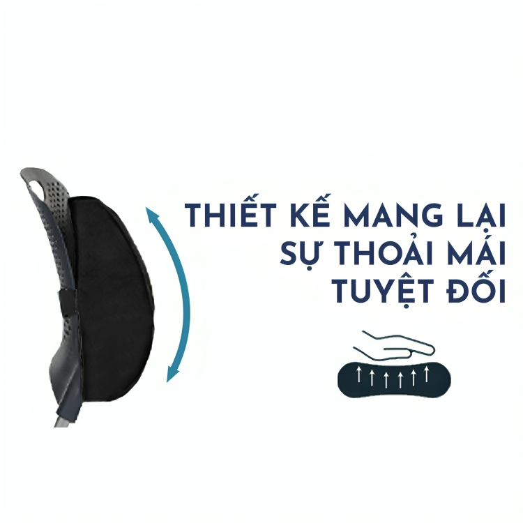 Gối Tựa Lưng NOOZ Foam Cao Su Non Kê Lưng Ngồi Văn Phòng Giảm Đau Thắt Lưng NOOZ Home Goods Pillow | BigBuy360 - bigbuy360.vn