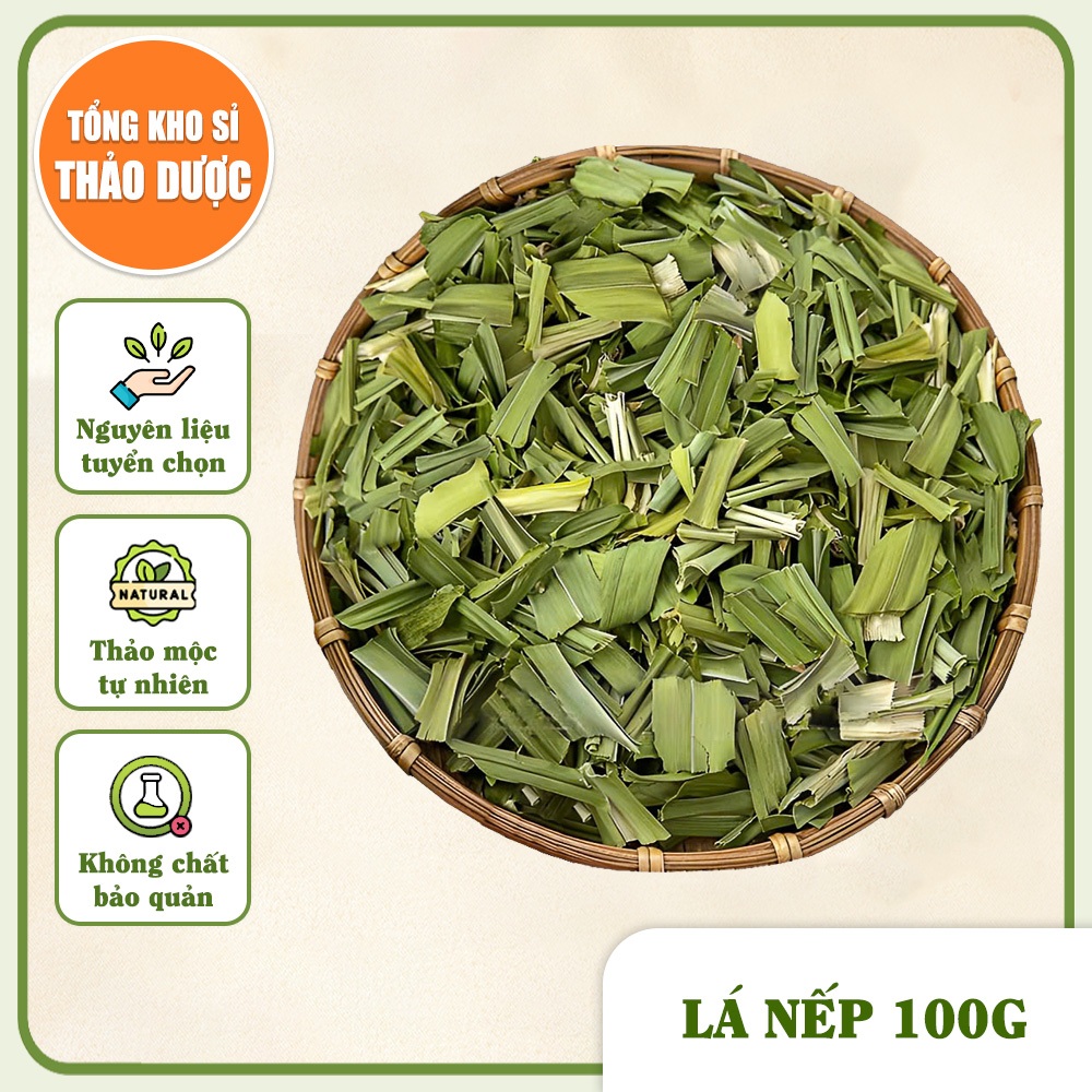 Lá nếp sấy lạnh 100g, lá dứa, lá thơm nấu xôi, chè, tạo màu tự nhiên, tăng hương vị cho món ăn