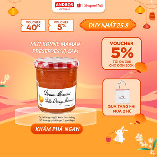 Mứt bonne maman preserve cam - hũ 370g