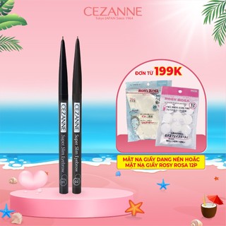 Bút kẻ lông mày siêu mảnh Cezanne Super Slim Eyebrown Nhật Bản bền màu, chống thấm nước 0.02g