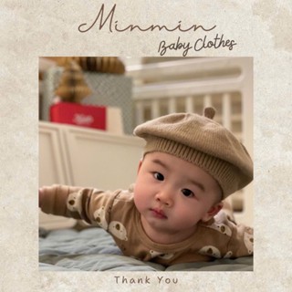 Nón mũ nồi len mũ chỏm cho bé gái bé trai  sơ sinh nở trẻ nhỏ mùa mẫu trơn xinh đẹp basic style phong thái Hàn Quốc