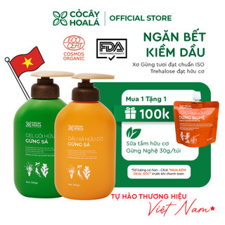 Dầu gội thảo dược cỏ cây hoa lá gừng sả kích mọc tóc, ngăn tóc bết dầu 500gr