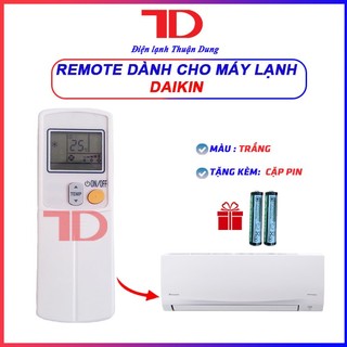 Remote máy lạnh, điều khiển dành cho máy lạnh Daikin không nút viền đen
