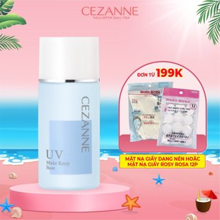 Kem lót trang điểm Cezanne Make Keep Base Nhật Bản kiềm dầu nâng tone che lỗ chân lông 30ml