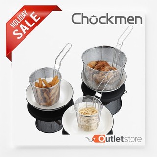 Rỏ Nhúng CHOCKMEN Inox Dày Dặn Nhúng Lẩu Chiên Vớt Khoai Tây Dùng Cho Nhà Bếp