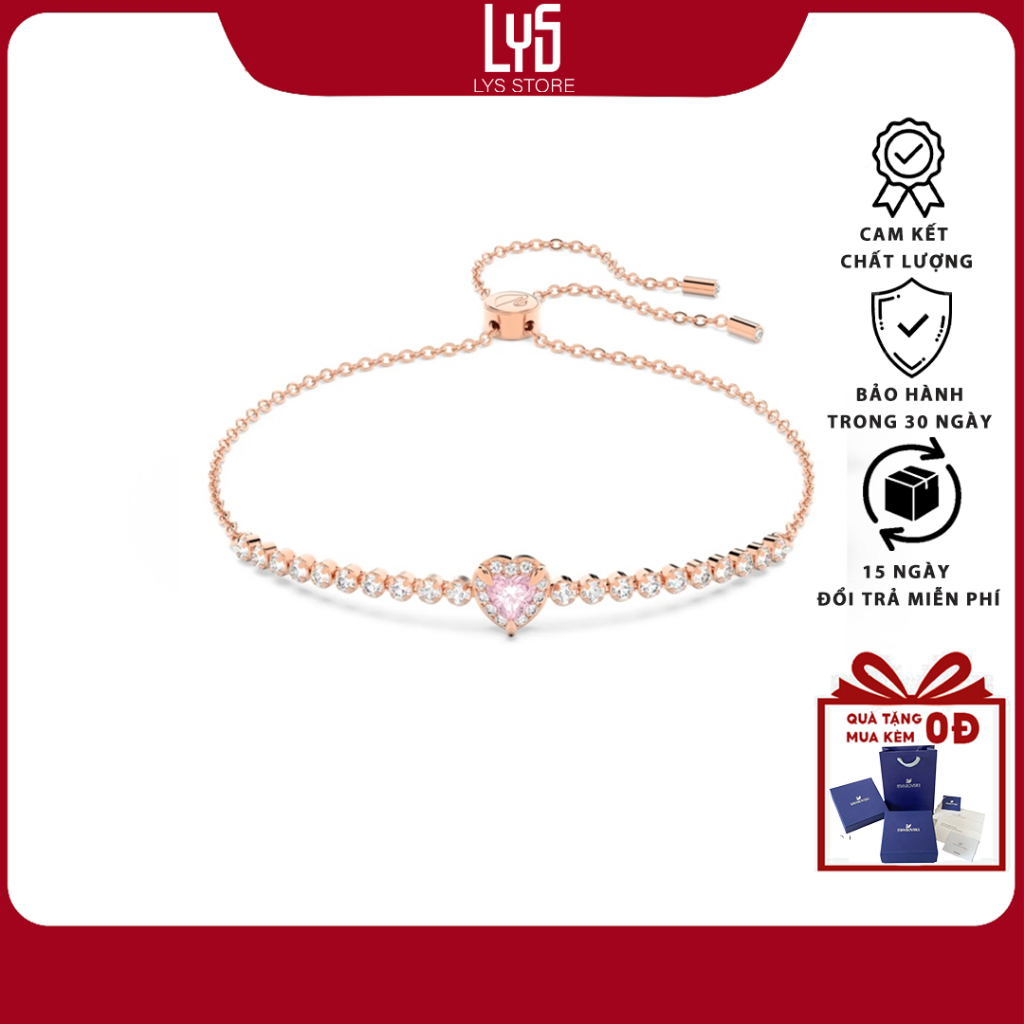 Vòng tay nữ Lys One Pink Heart 2201RG