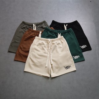 Quần short nam nữ thun chân cua Graffiti DATINO Signature cotton form ống rộng mặc trên gối
