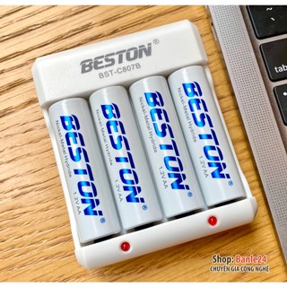 Combo pin AA/AAA kèm sạc hoặc pin rời hãng Beston dành cho mic không dây, máy ảnh, flash, điều khiển