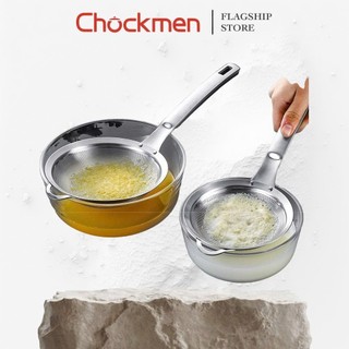 Rây lọc chockmen inox cao cấp dày dặn muôi vớt bọt ăn lẩu rây cháo đa năng nhà bếp