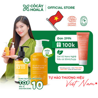 Dung Dịch Vệ Sinh Phụ Nữ Gel X2 Nano Nghệ Hữu Cơ Cỏ Cây Hoa Lá, Giảm Viêm, An Toàn 150 ml