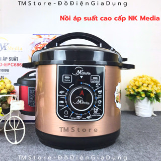 Nồi Áp Suất Điện Đa Năng cao cấp NK-Media 6L MD-EPC6860 , Nồi hầm xương siêu nhanh đa năng chuẩn cao cấp TM Store