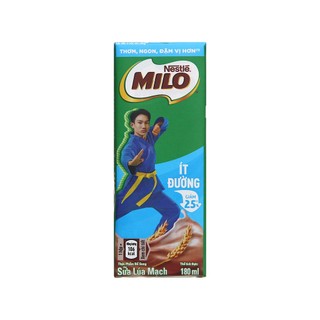 Sữa lúa mạch MILO ít đường hộp 180ml