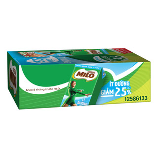 Sữa lúa mạch MILO ít đường hộp 180ml