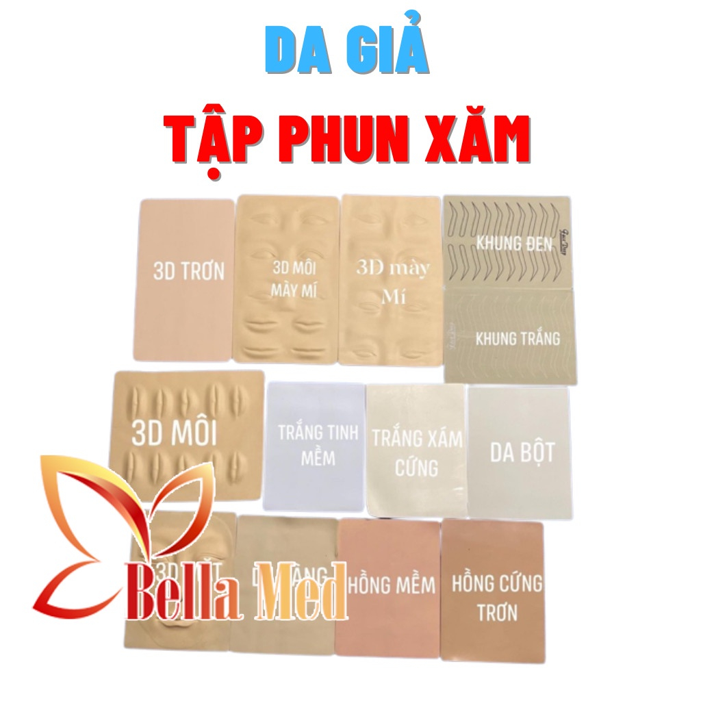 Da giả học phun xăm, da giả điêu khắc, da giả tập xăm cho người mới bắt đầu