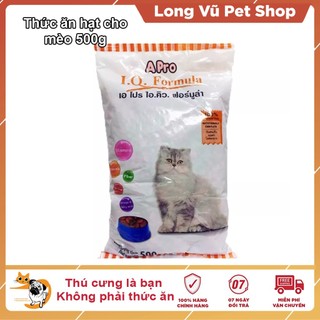  Thức ăn cho mèo Apro IQ Formula 500g hạt cho mèo mọi lứa tuổi - Long Vũ Pet Shop 