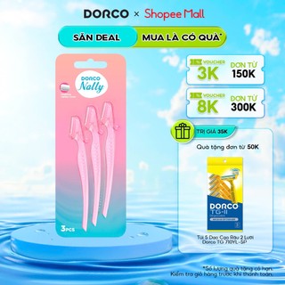 Vỉ 03 Dao Cạo Chân Mày Cho Nữ Dorco Natty Eyebrow LI0003-3B